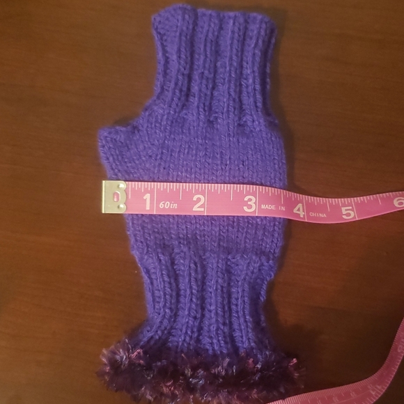 Hand made knit fingerless wrist warmer glo… - Picture 8 of 10
